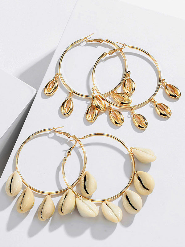 Fashion Ocean Stud Earrings Simple Shell Earrings