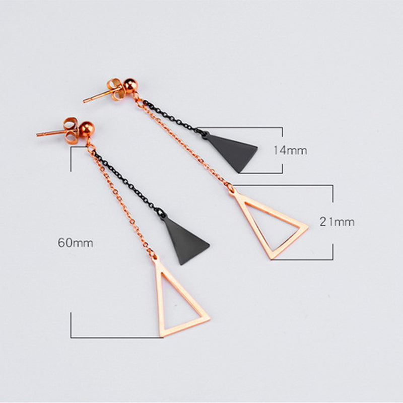 Simple Geometric Triangle Earrings
