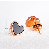 Love Peach Heart Earrings Temperament Earrings