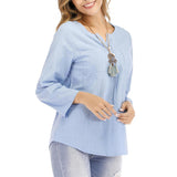 Women's Loose Cotton Long-sleeved Shirt