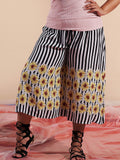 Wide Leg Loose Large Size Cropped Trousers