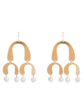 Fashion Design Popular Earrings Arc Sequin Alloy Earrings Personalized Jewelry