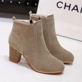 Ankle Boots Martin Boots Mid Heel Ankle Boots
