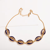 Bohemian Alloy Dripping Color Shell Necklace