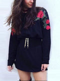 Embroidered Long-sleeved Sweater
