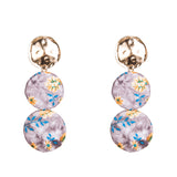 Exaggerated Big Brand Alloy Earrings Personalized Tide Female Flower Shape Earrings Accessories