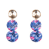 Exaggerated Big Brand Alloy Earrings Personalized Tide Female Flower Shape Earrings Accessories