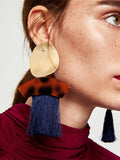 Exaggerated Retro Tassel Earrings Fashion Geometric Alloy Earrings