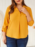 Autumn New Solid Color Long-sleeved Shirt