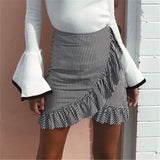 Women Fashion Striped Short Skirt