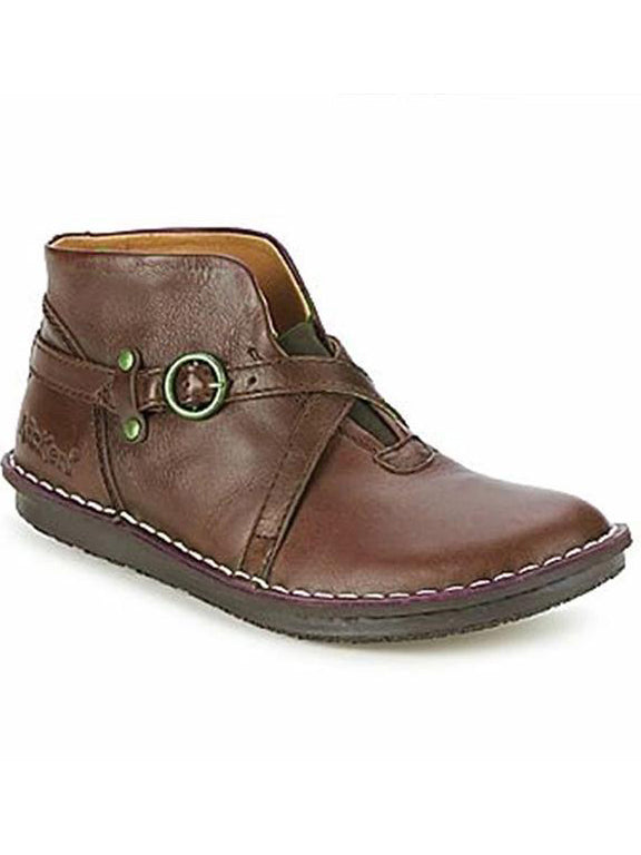 Solid Vintage Round Toe Boots
