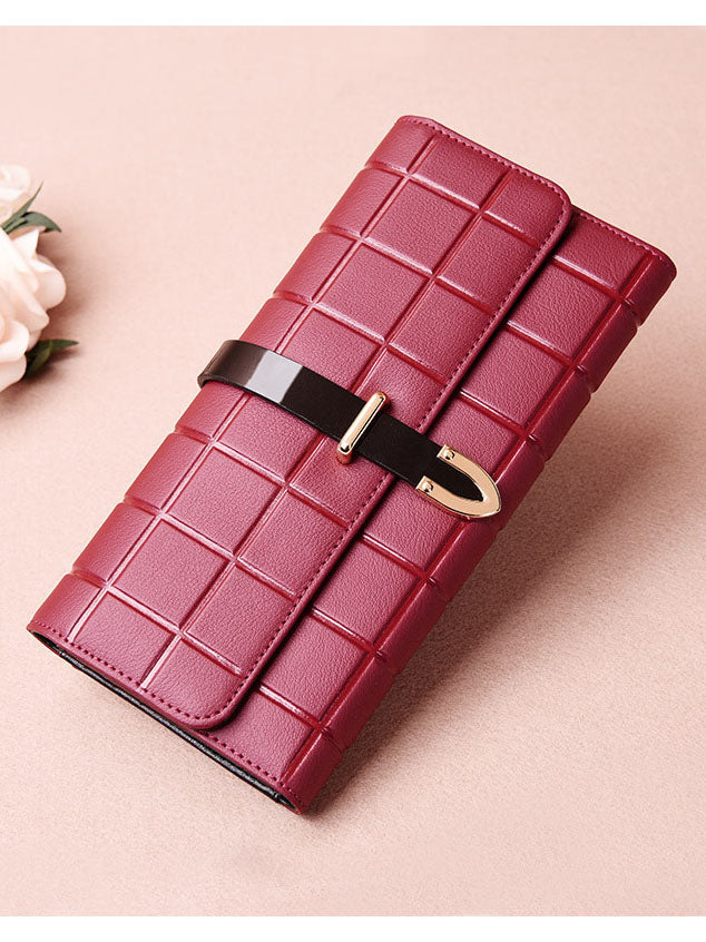 Women's Wallet Long Fashion Wild Small Handbag Large Capacity Leather Wallet