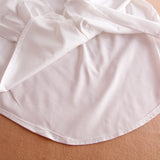 Temperament Puff Sleeve Slim White Shirt Women's Top