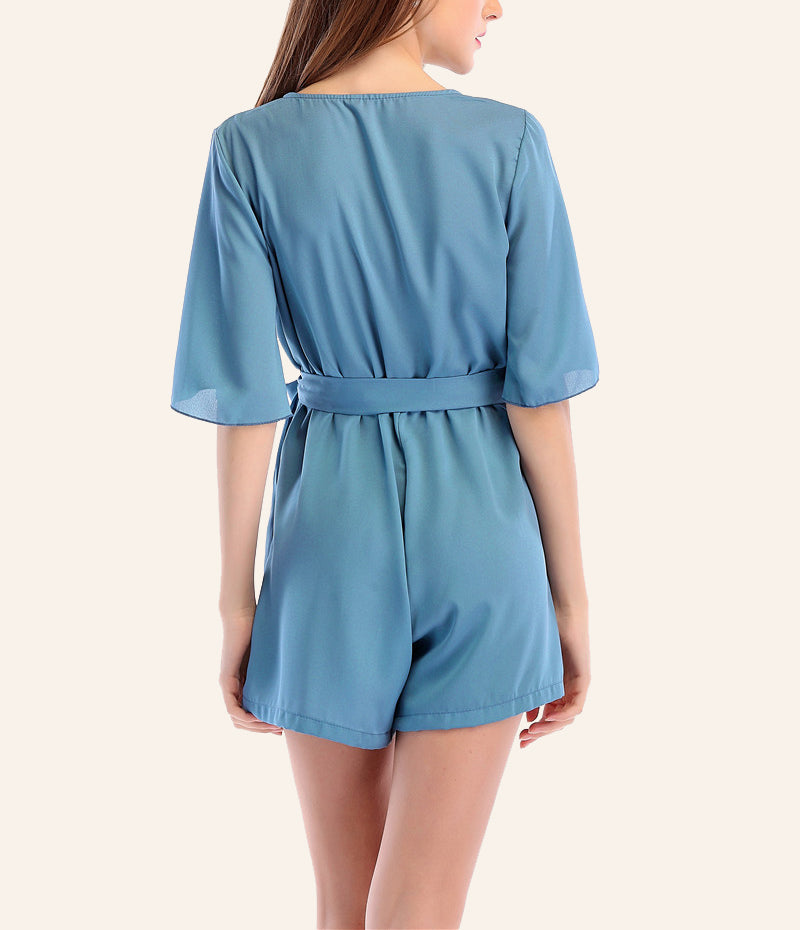 Candy-colored Chiffon Casual Jumpsuit
