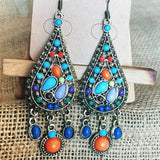 Vintage Style Ethnic Colorful Earrings Boho Style Tassel Earrings