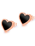 Love Peach Heart Earrings Temperament Earrings