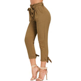 Women Fashion Strap Casual Trousers