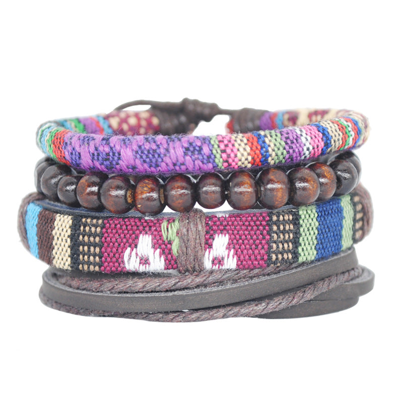 Boho Fiesta Bracelet Kit - Seed Beads and Leather Bracelet - Boho Styl –