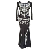 Halloween Uniform Horror Skeleton Ghost Cosplay Clothing
