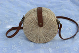New Round Rattan Bag Female Straw Bag Beach Bag Travel Vacation Bag