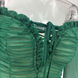Women's Temperament Tube Top Strapless Long-sleeved Slim Bag Hip Short Dress (three Colors)