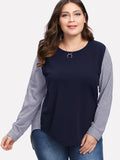 Large Size Women's Fat MM Autumn Long-sleeved T-shirt Fat Sister Was Thin Bottoming Shirt Fat Shirt