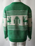 Christmas Sweater Geometric Elk Jacquard Sweater