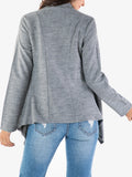 Long Sleeved Solid Color Casual Shirt
