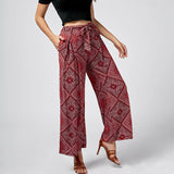 High Waist Loose Ethnic Style Casual Trousers