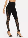 Sexy Lace Yoga Leggings Trousers
