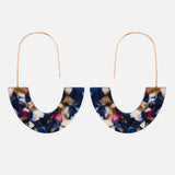 Resin Plate Earrings Personalized Ladies Earrings Jewelry U-shaped Earrings