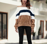 New Striped Sweater Long-sleeved Top