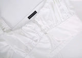 Women's Shirts Autumn Vintage Bandage Square Collar Dew Puff Sleeve Long Sleeve Short Wrap Top