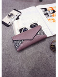 Fashion Clutch Bag Women's Wallet Crocodile Pattern Triangle Splice Small Bag
