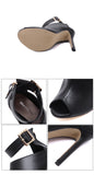Summer Super High Heel Fish Mouth Cool Boots Stiletto Buckle Fashion Women's Boots Sexy Sandals