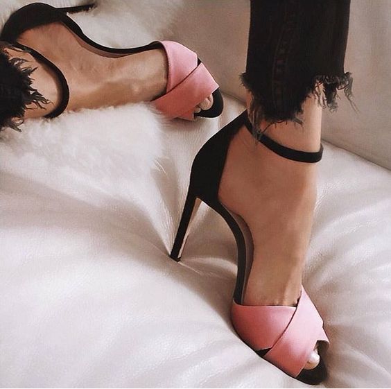 Slim Sexy High-heeled Color Matching Stiletto Buckle with Sandals Women's Shoes