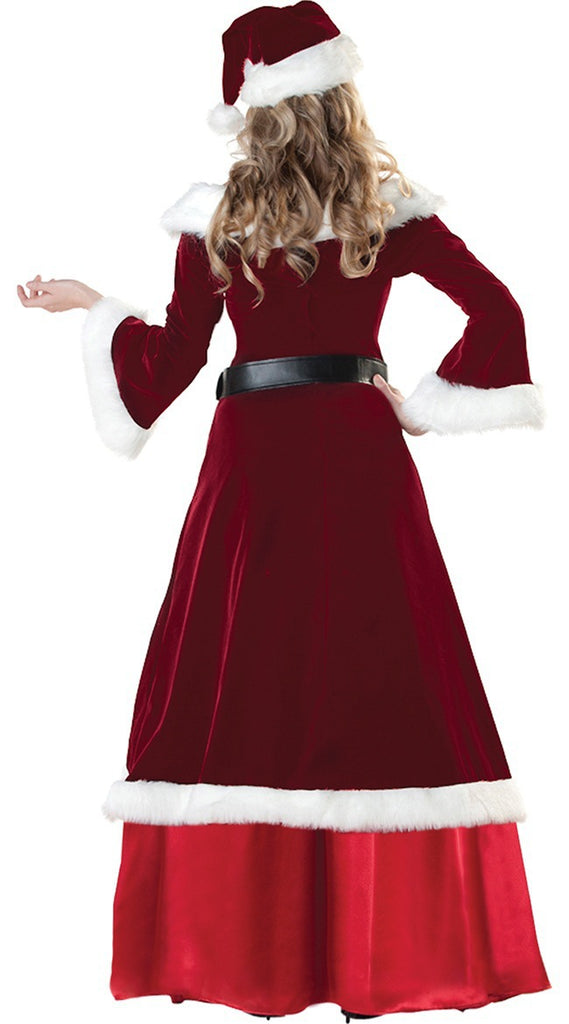 XL Christmas Ball Party Service Christmas Service COS Costume Uniform Couple Santa Stage Dress