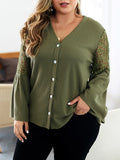 Solid Color Sweater Shirt Semperament Elegant Top