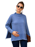 Autumn and Winter Sweater Women's Long-sleeved Round Neck Three-color Loose Pregnant Women's Knit Top