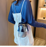 Fashion Bag Trend Chain Bucket Bag Hand Bag Shoulder Bag Girl National Wind Messenger Bag
