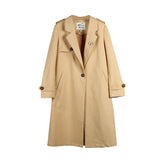 Autumn Women's Suit Collar Single-breasted Long Trench Coat