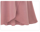 High Waist Irregular Split Long Skirt