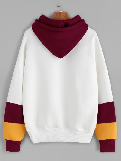 Hooded Long Sleeve Printed Sweatshirt