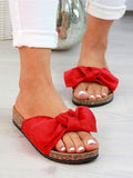 Summer Large Size Sandals Slippers Bow Sand Flip