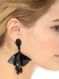 Personalized Acrylic Earrings Temperament Wild Color Beige Earrings