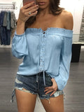 Sexy One-shoulder Blouse