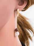 Pearl Earrings Natural Small Stone Earrings Wild Long Section Hypoallergenic Earrings