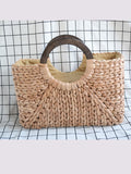 Square Round Bucket Female Summer Straw Women's Bag Travel Vacation Package