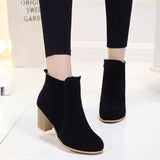 Ankle Boots Martin Boots Mid Heel Ankle Boots